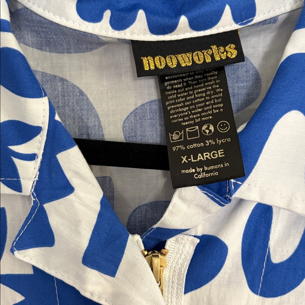 Nooworks Dutch Garden Romper Shortalls 
Size XL NWOT - Picture 3 of 4